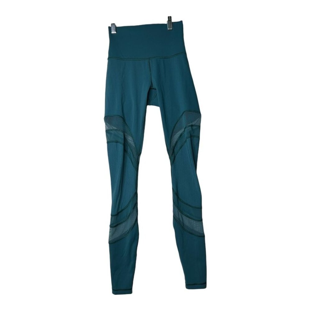 Lululemon Seek The Heat Mesh Leggings size 2 Green